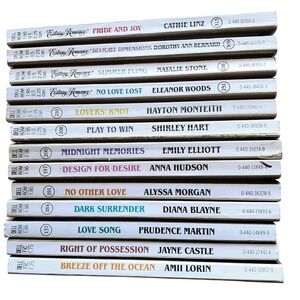 Candlelight Ecstasy Romance Paperback Book Lot of 13 Mixed #22-313 Vintage Dell
